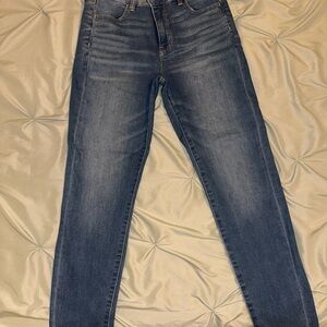American Eagle Outfitters Dark Blue Straight Leg Jeans